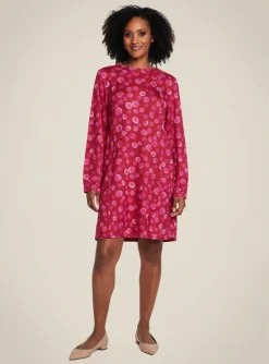 Robe Mi-longue Agathe & Louise Rose Manches Longues