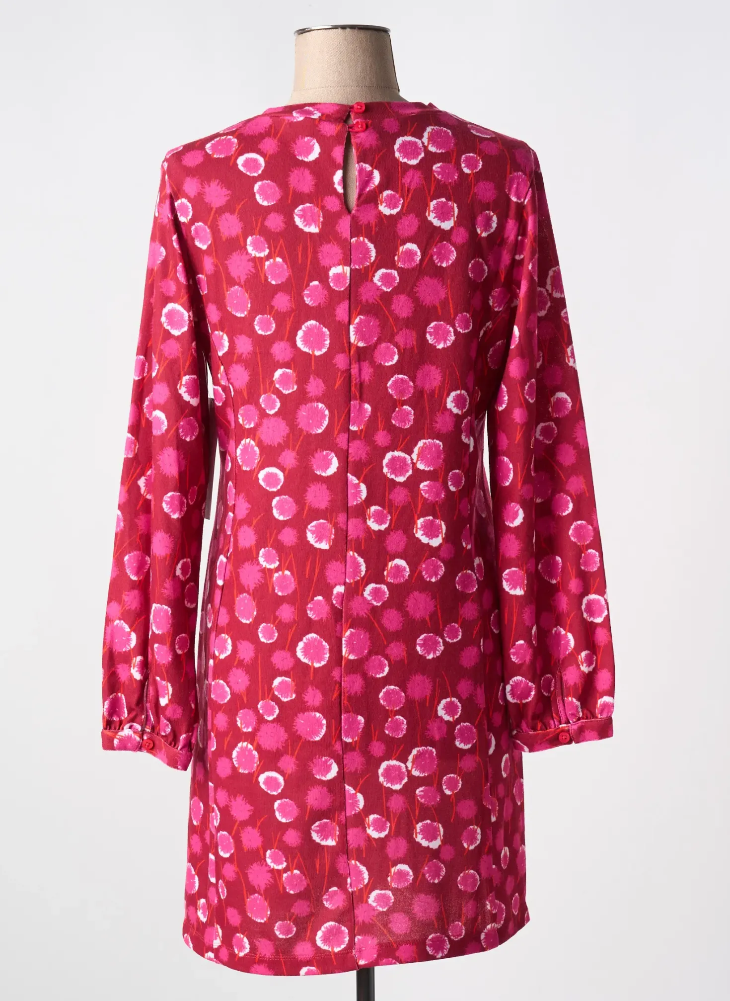 Robe Mi-longue Agathe & Louise Rose Manches Longues
