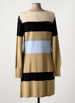 Robe Mi-longue Aldo Martin's Marron Manches Longues