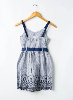 Robe Mi-longue Boboli Bleu Fines Bretelles