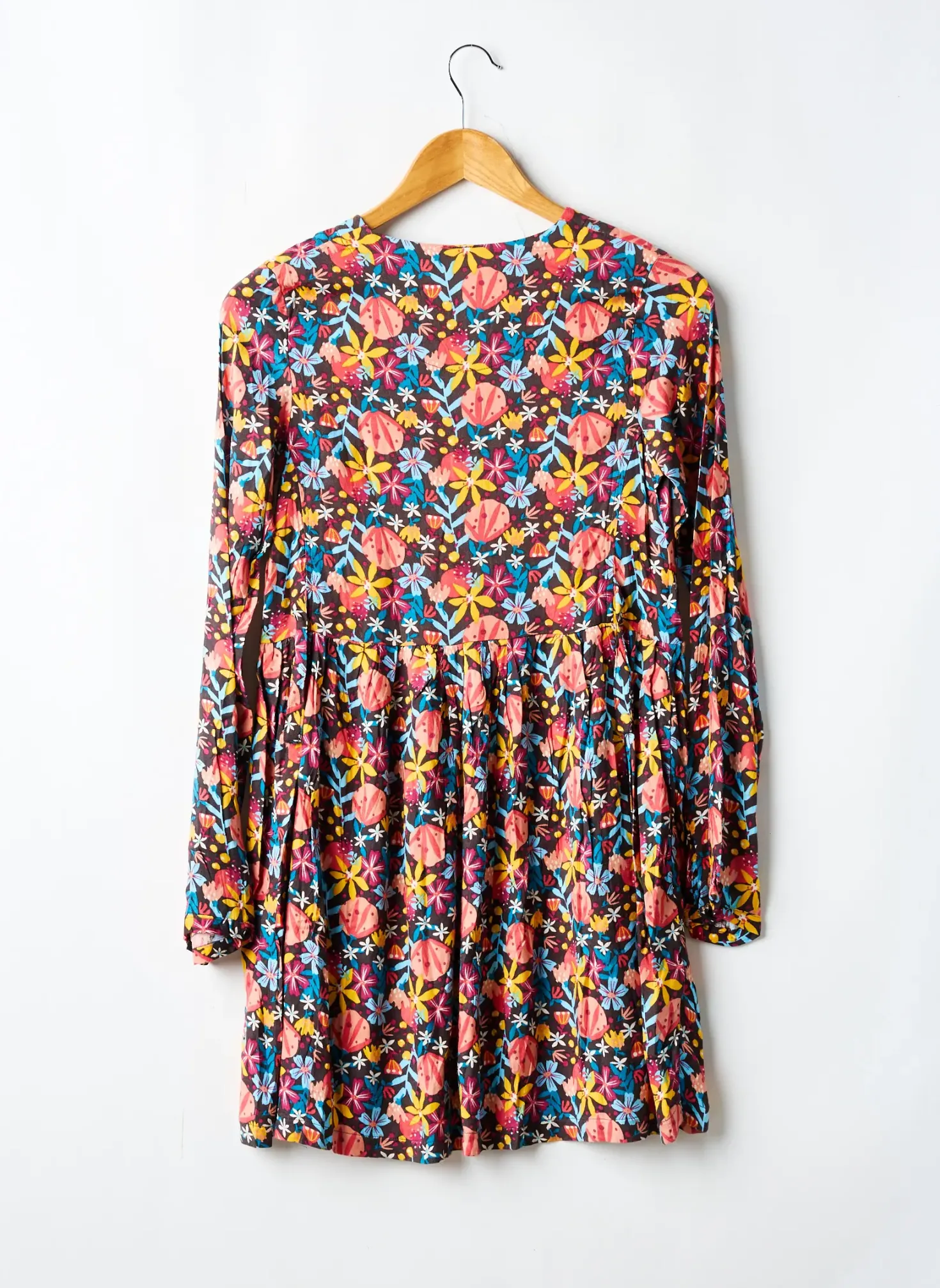 Robe Mi-longue Boboli Jaune Manches Longues