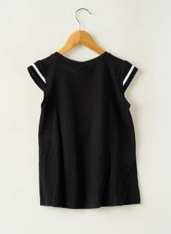 Robe Mi-longue Boboli Noir Manches Courtes
