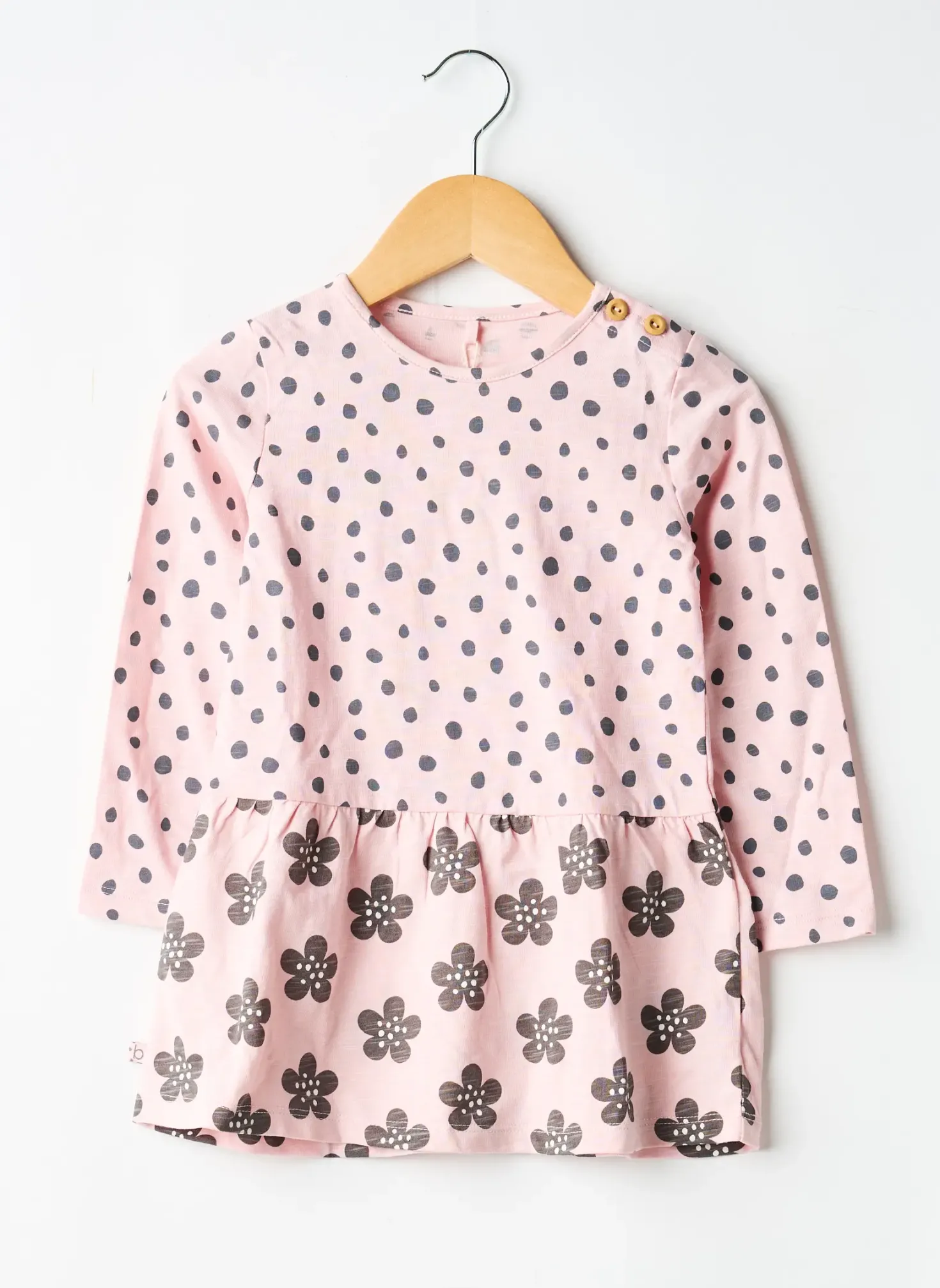 Robe Mi-longue Boboli Rose Manches Longues