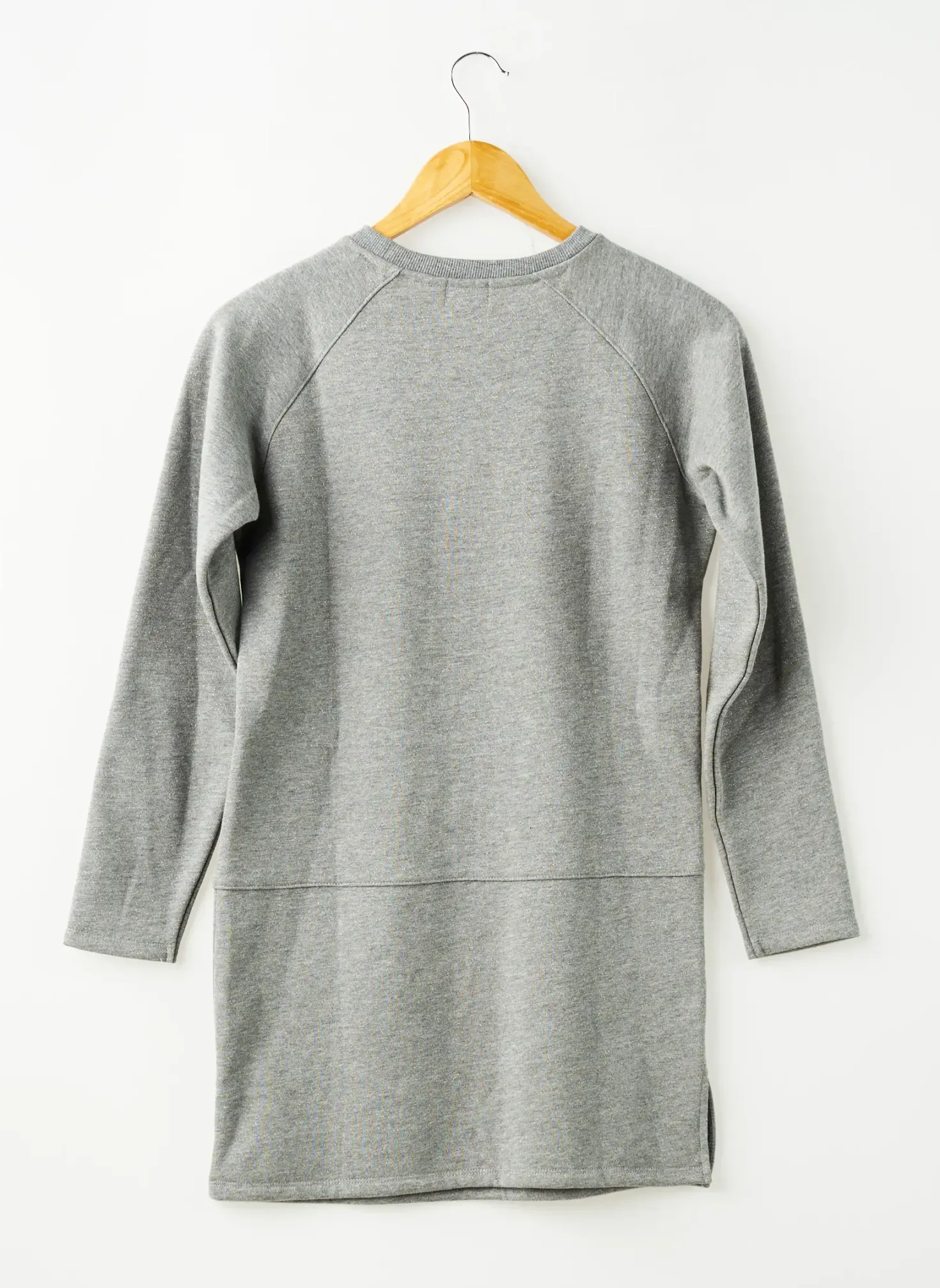 Robe Mi-longue Chipie Gris Manches Longues