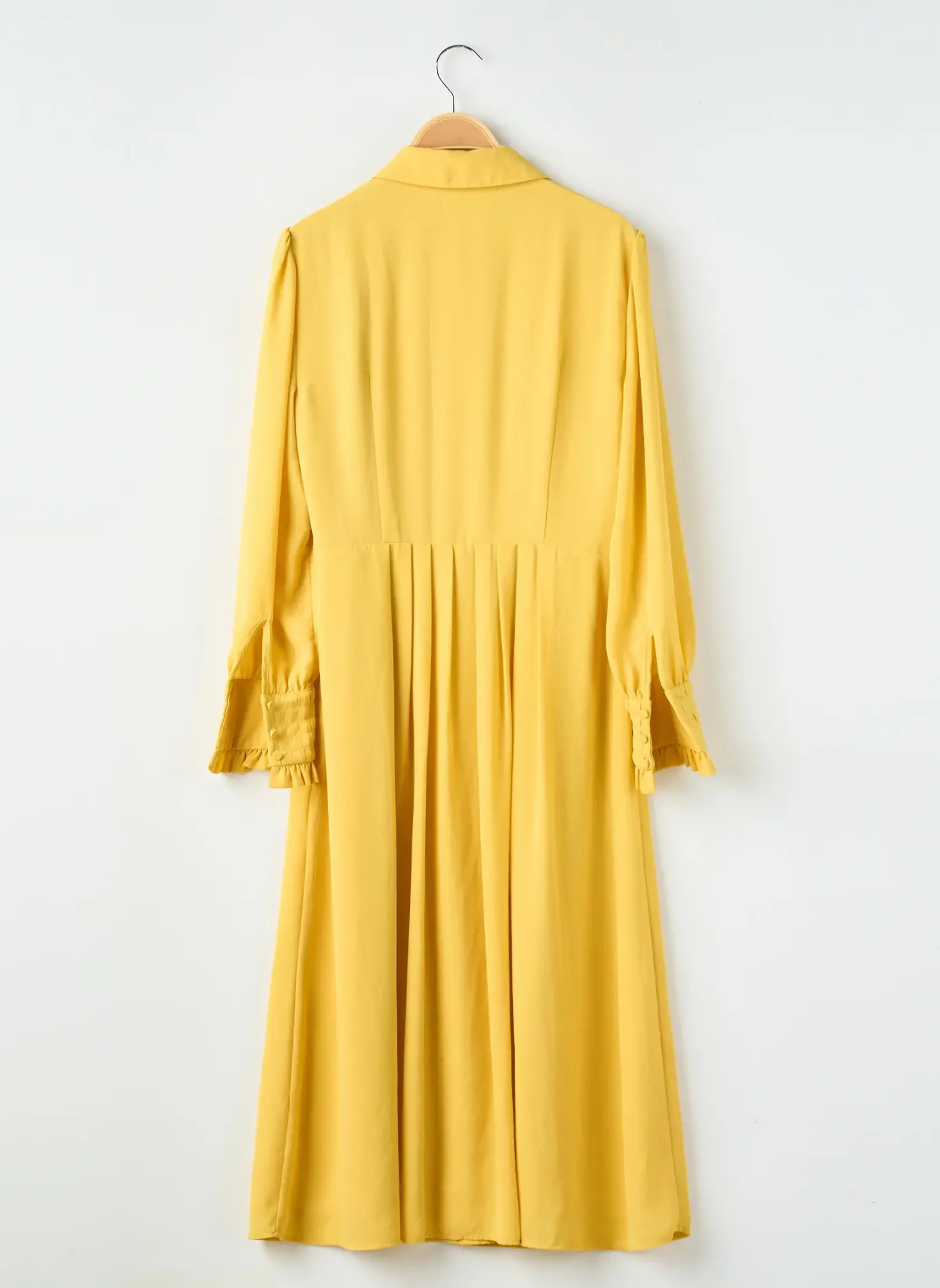 Robe Mi-longue Claudie Pierlot Jaune Manches Longues