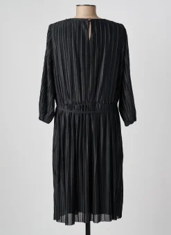 Robe Mi-longue Damart Noir Manches Longues