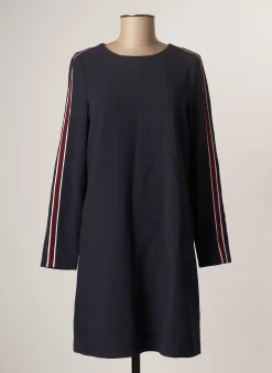 Robe Mi-longue Esprit Bleu Manches Longues