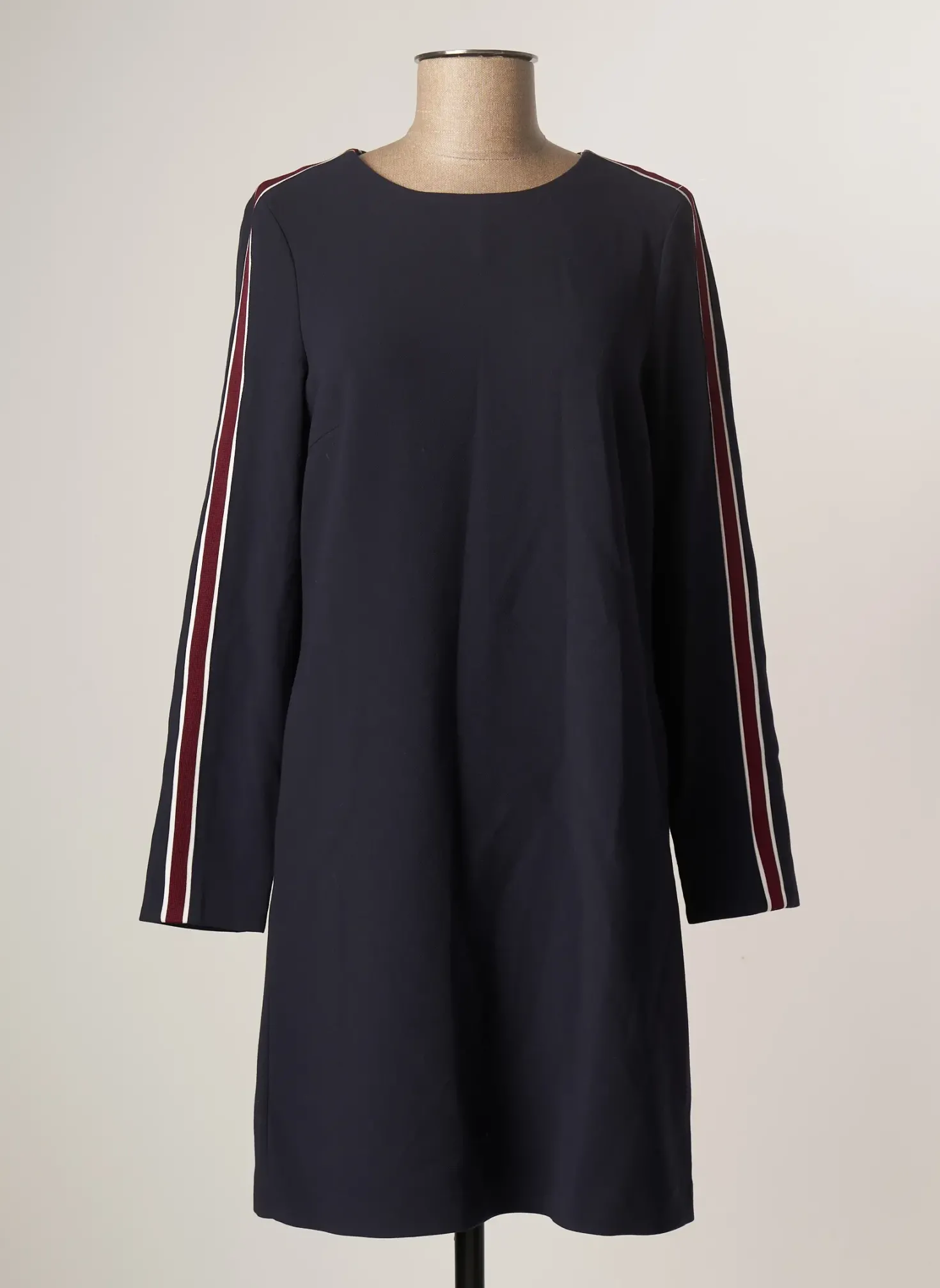 Robe Mi-longue Esprit Bleu Manches Longues
