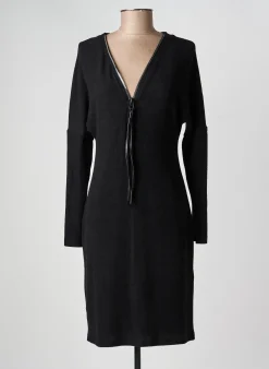 Robe Mi-longue Frank Lyman Noir Manches Longues
