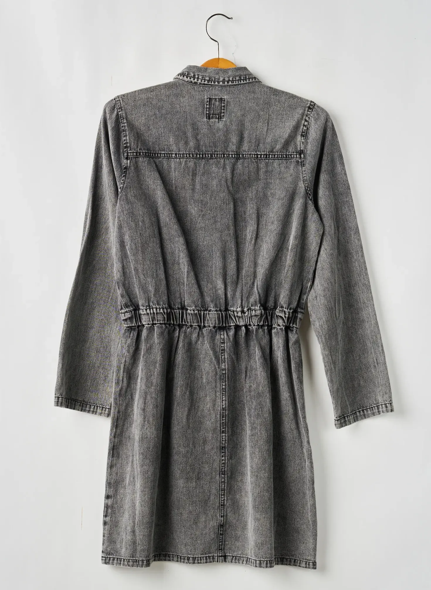 Robe Mi-longue Garcia Gris Manches Longues