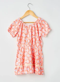 Robe Mi-longue Garcia Rose Manches Courtes