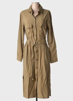 Robe Mi-longue Grace & Mila Vert Manches Longues
