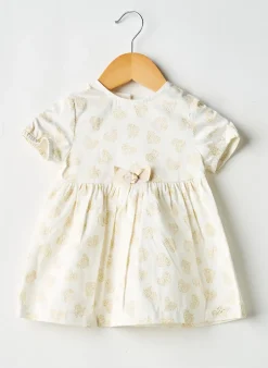 Robe Mi-longue Gymp Blanc Manches Courtes