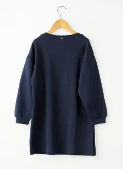 Robe Mi-longue Ikks Bleu Manches Longues