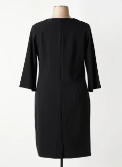 Robe Mi-longue Impulsion Noir Manches Longues