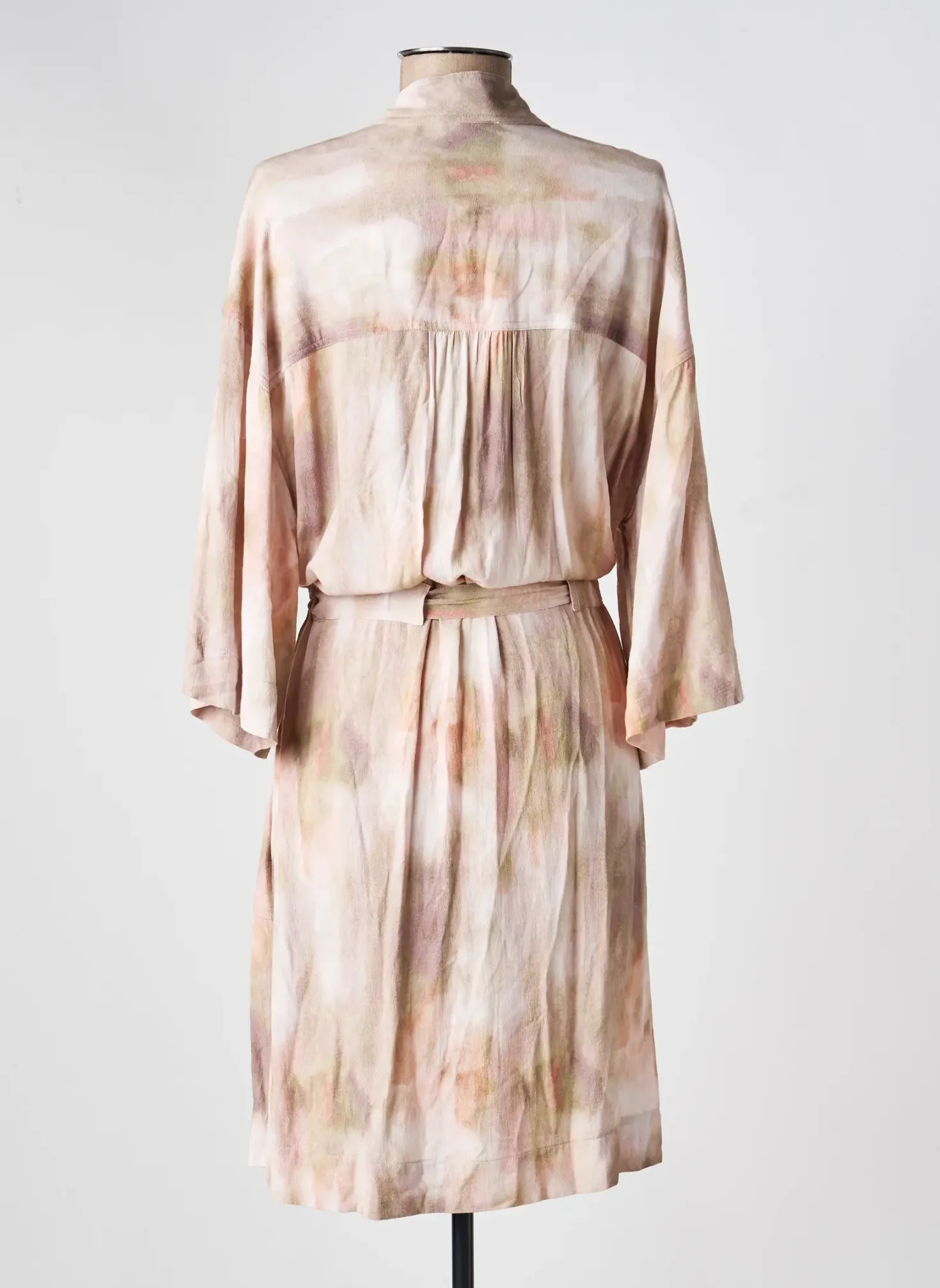Robe Mi-longue Indi & Cold Beige Manches Longues