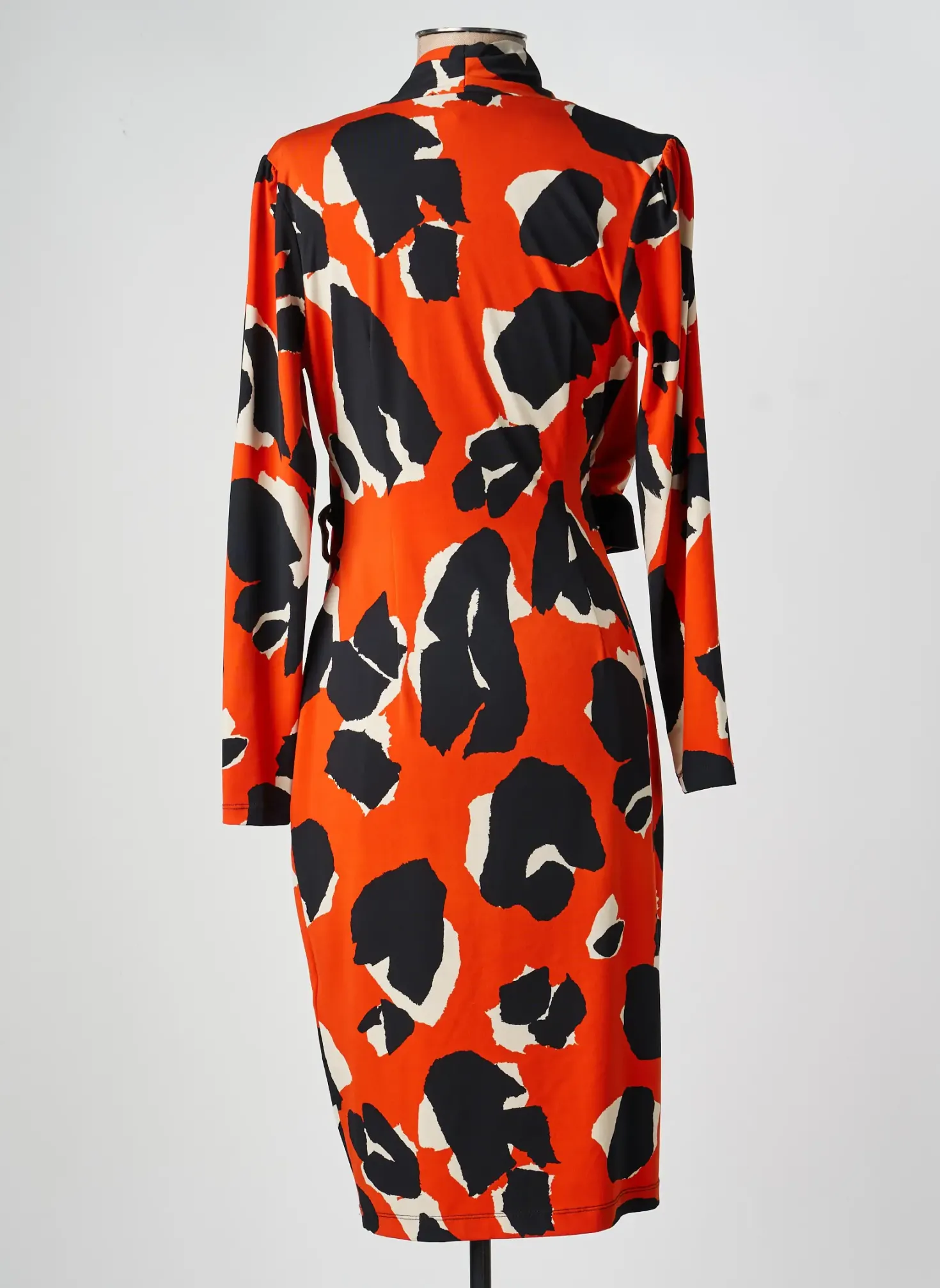 Robe Mi-longue Joseph Ribkoff Orange Manches Longues
