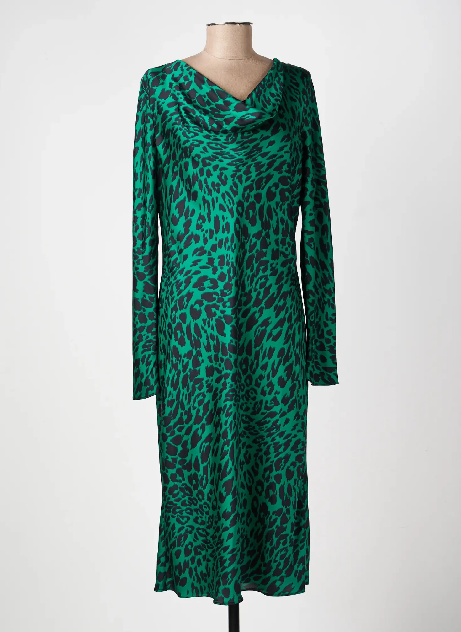 Robe Mi-longue Joseph Ribkoff Vert Manches Longues