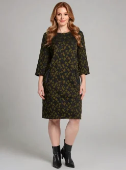 Robe Mi-longue Joseph Ribkoff Vert Manches Longues