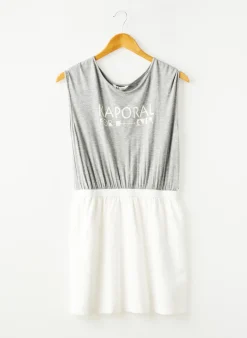 Robe Mi-longue Kaporal Gris Sans Manche