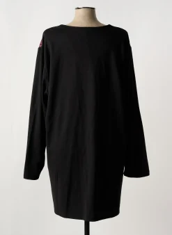 Robe Mi-longue Lady Belle Noir Manches Longues