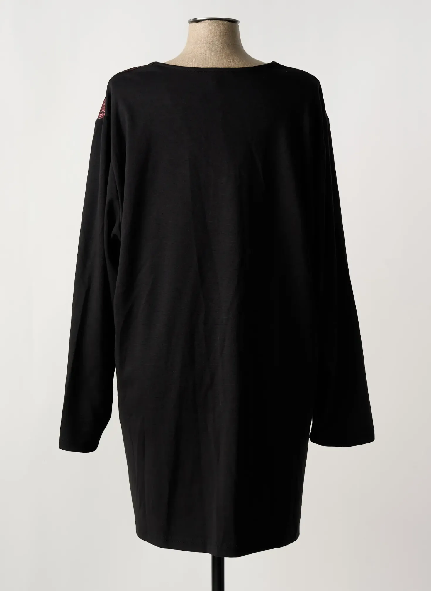 Robe Mi-longue Lady Belle Noir Manches Longues