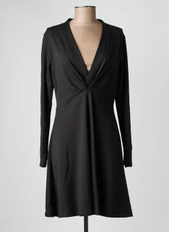 Robe Mi-longue La Fee Maraboutee Noir Manches Longues