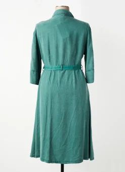 Robe Mi-longue Lee Cooper Vert Manches Longues