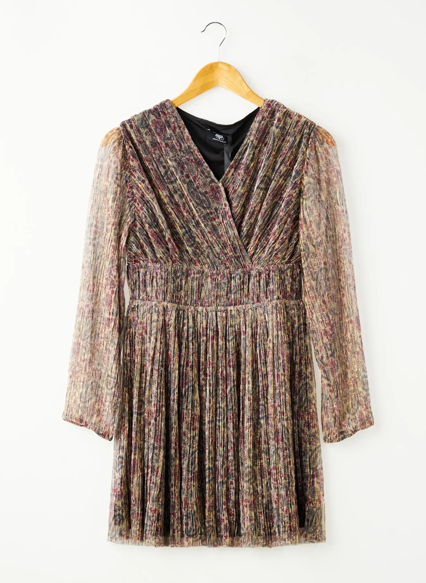 Robe Mi-longue Le Temps Des Cerises Or Manches Longues