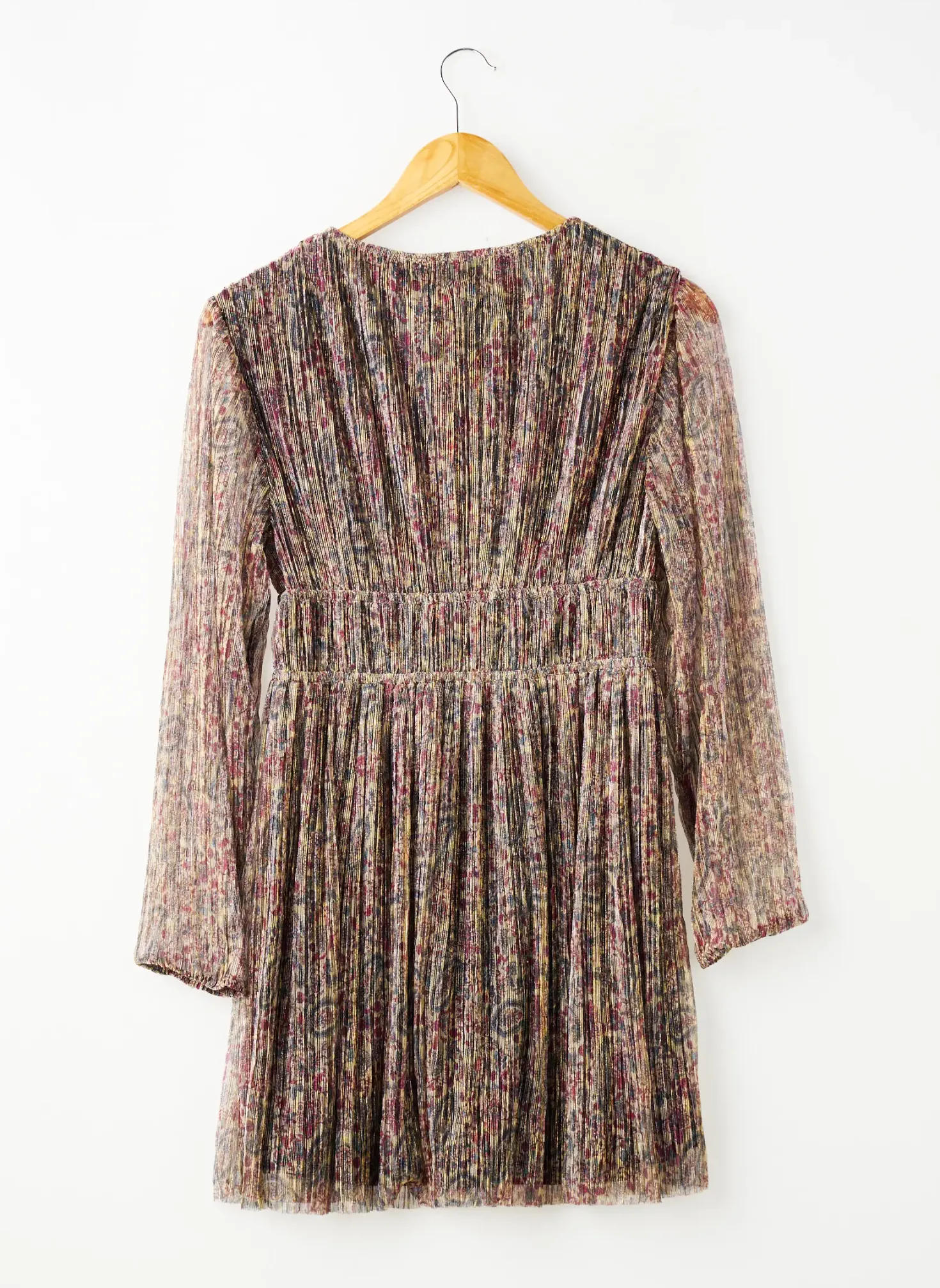 Robe Mi-longue Le Temps Des Cerises Or Manches Longues