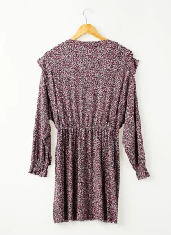 Robe Mi-longue Le Temps Des Cerises Noir Manches Longues