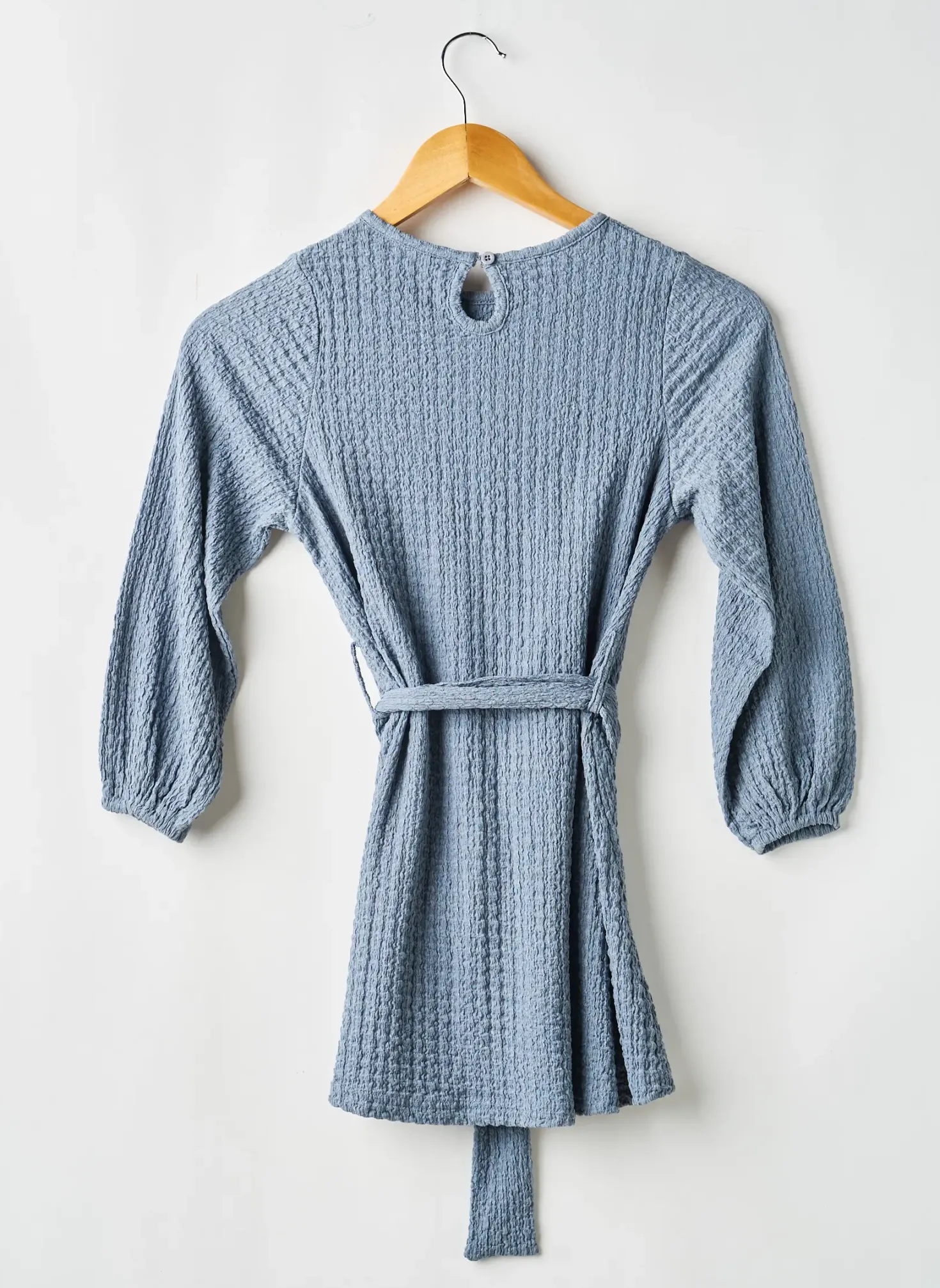 Robe Mi-longue Levv Label Bleu Manches Longues