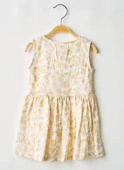 Robe Mi-longue Lpc Girls Beige Sans Manche