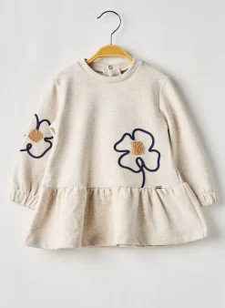 Robe Mi-longue Mayoral Beige Manches Longues