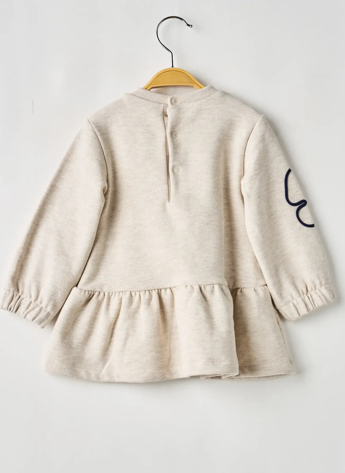 Robe Mi-longue Mayoral Beige Manches Longues