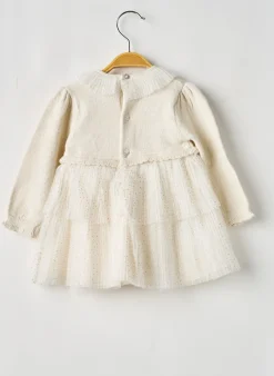 Robe Mi-longue Mayoral Beige Manches Longues