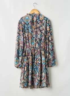 Robe Mi-longue Mayoral Bleu Manches Longues