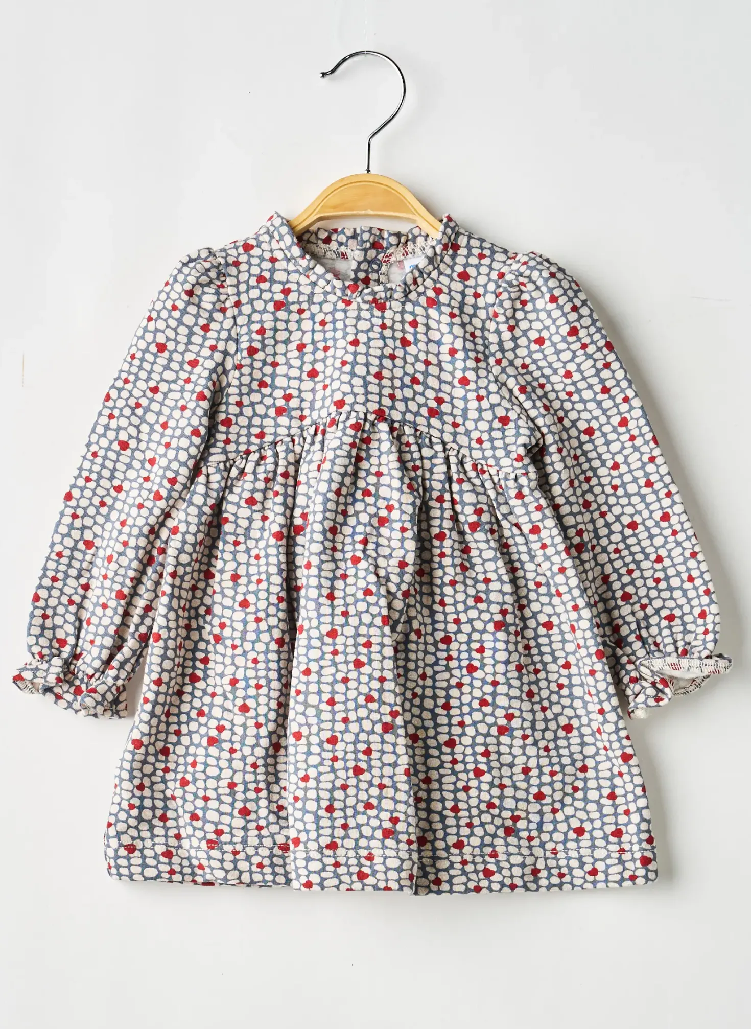Robe Mi-longue Mayoral Bleu Manches Longues