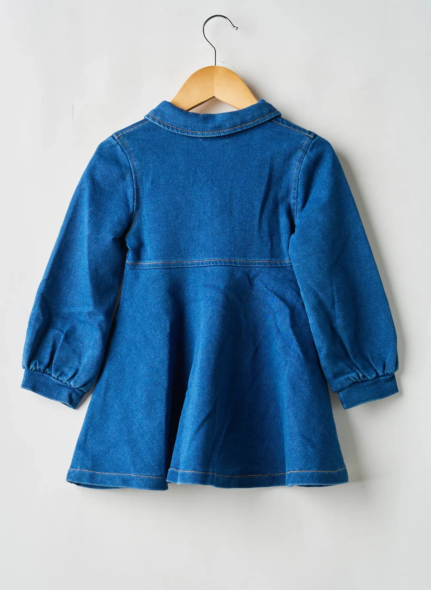 Robe Mi-longue Mayoral Bleu Manches Longues