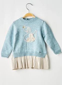 Robe Mi-longue Mayoral Bleu Manches Longues