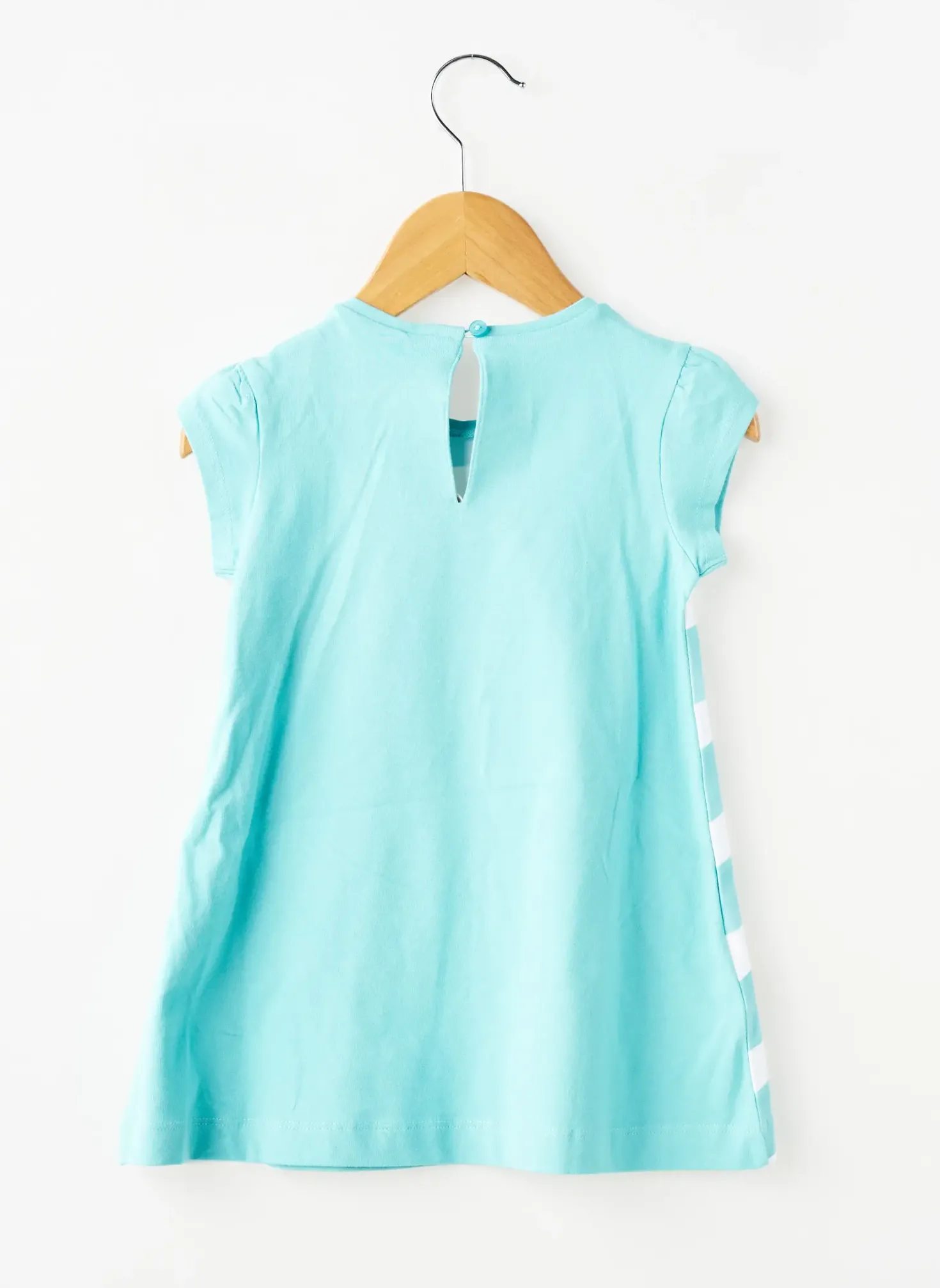Robe Mi-longue Mayoral Bleu Manches Courtes