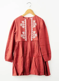 Robe Mi-longue Mayoral Orange Manches Longues