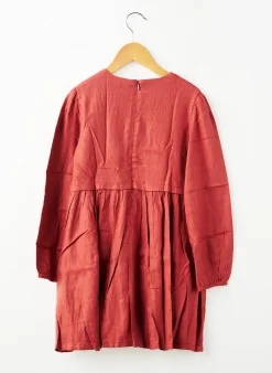 Robe Mi-longue Mayoral Orange Manches Longues
