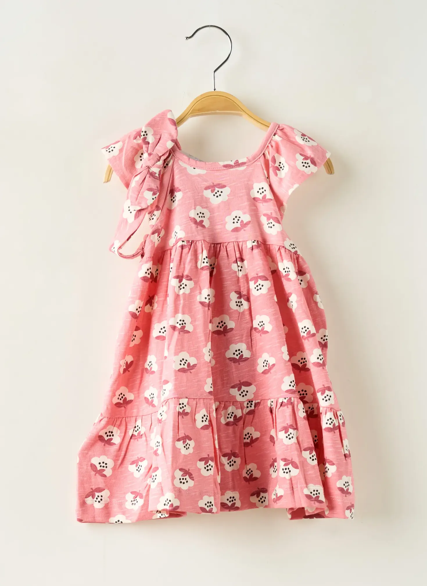 Robe Mi-longue Mayoral Rose Manches Courtes