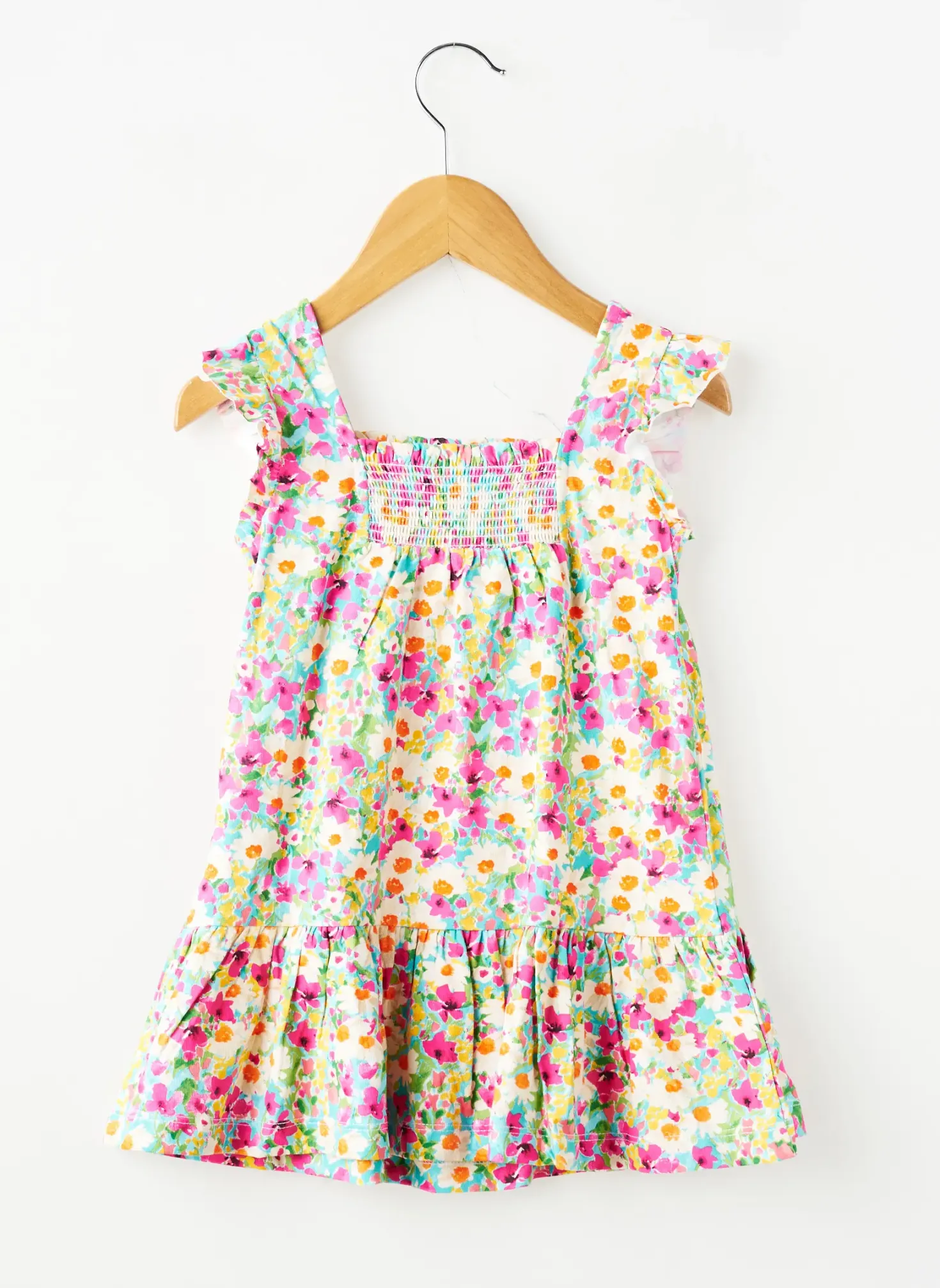 Robe Mi-longue Mayoral Rose Manches Courtes