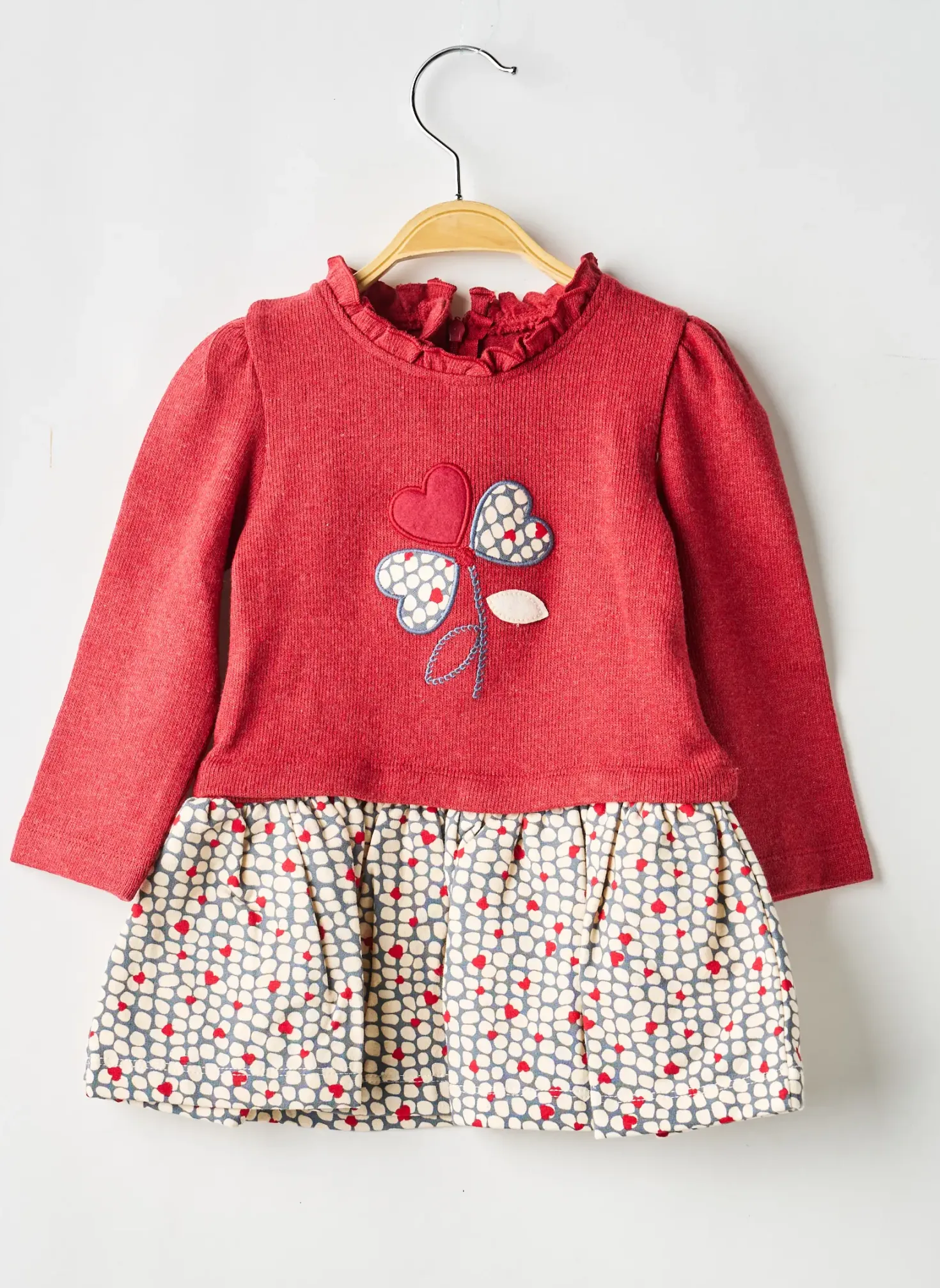 Robe Mi-longue Mayoral Rouge Manches Longues