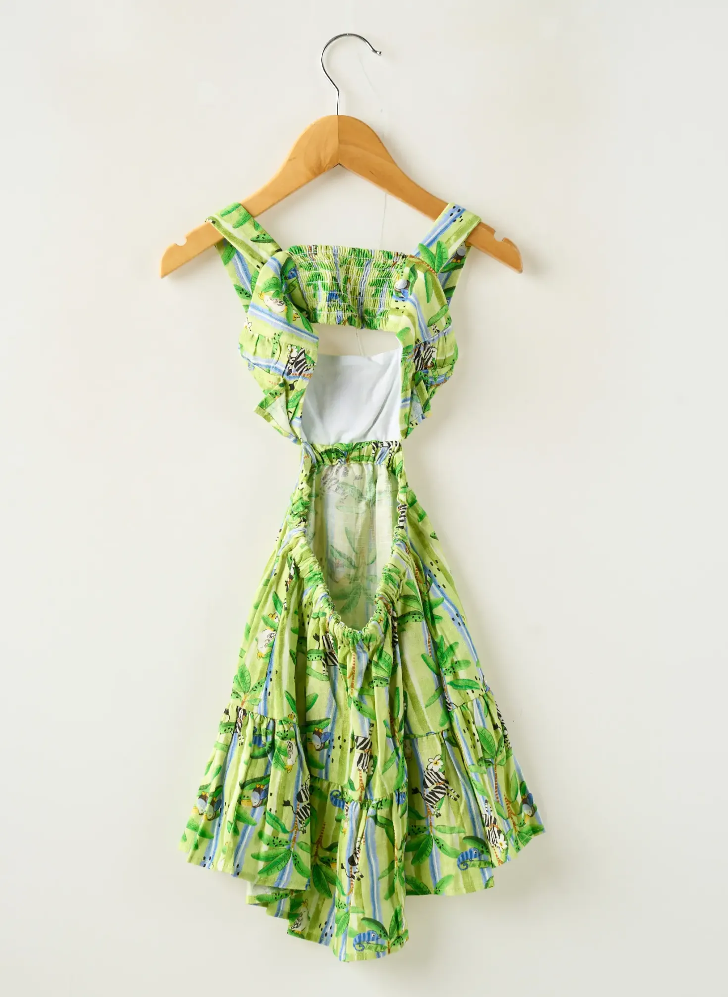 Robe Mi-longue Mayoral Vert Fines Bretelles
