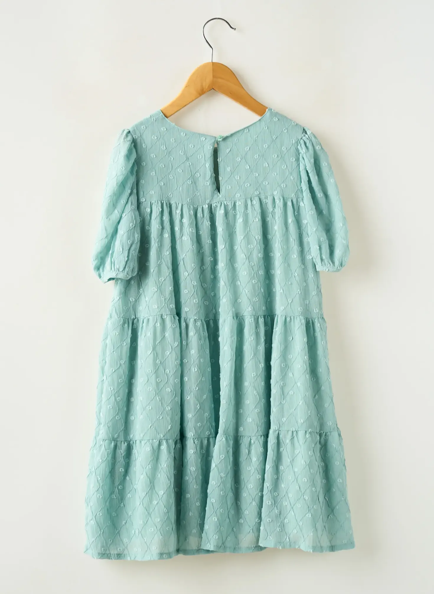 Robe Mi-longue Mayoral Vert Manches Courtes