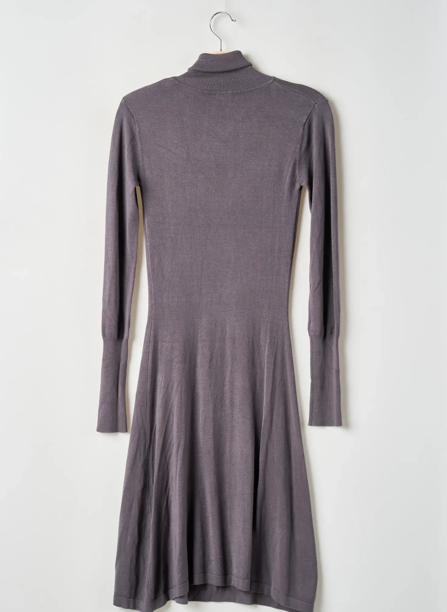 Robe Mi-longue Naf Naf Gris Manches Longues