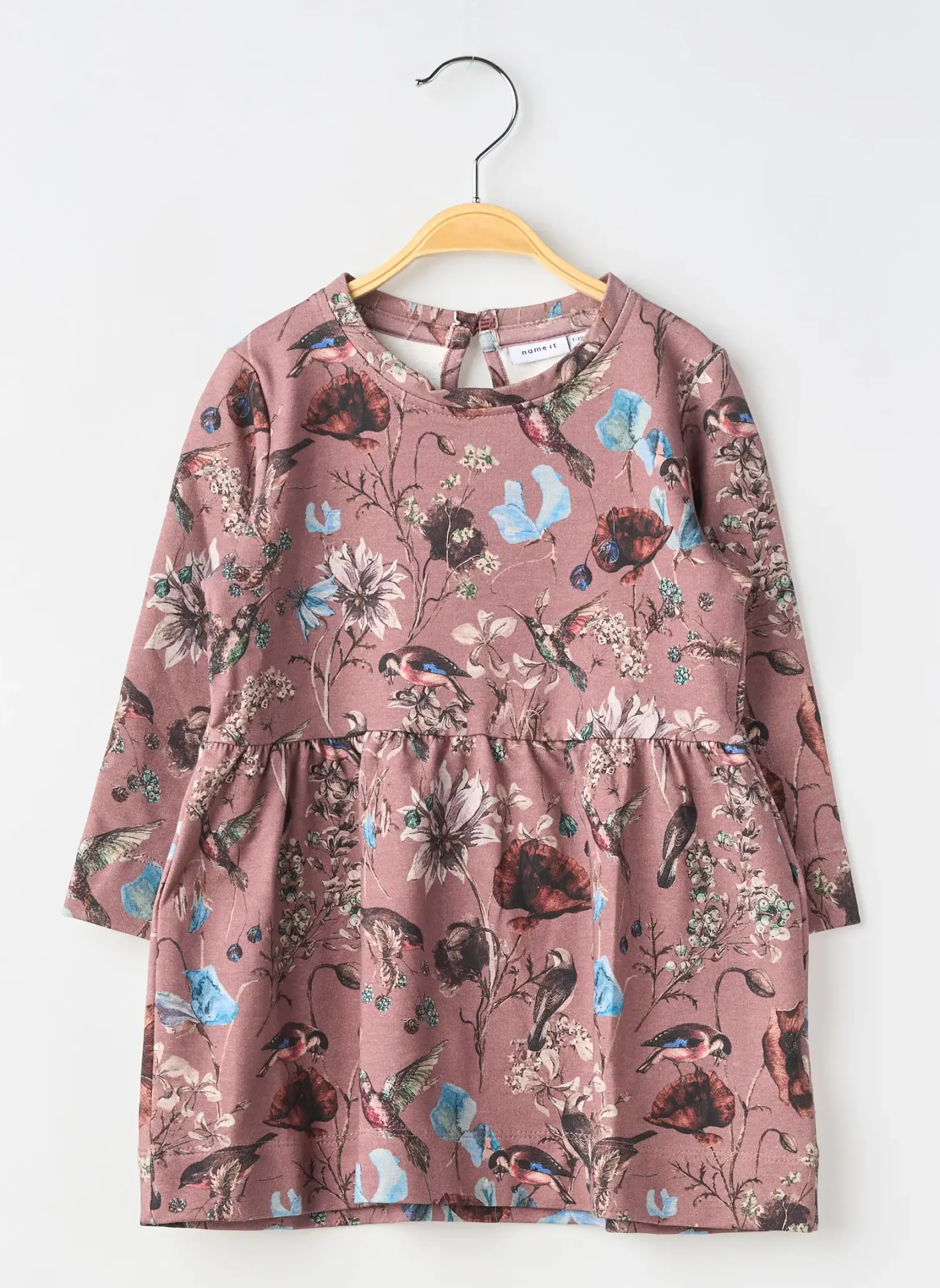 Robe Mi-longue Name It Marron Manches Longues